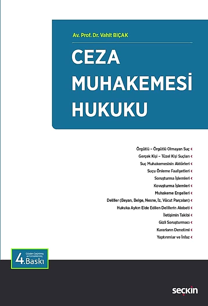 ceza muhakemesi hukuku 4 baski dik - Ceza Muhakemesi Hukuku